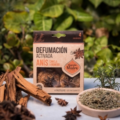 Pastillas Defumación Activada ANIS CANELA ROMERO 4u Sagrada Madre - comprar online