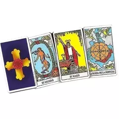 TAROT Arthur Edward Waite Rider Azul 78 Cartas y Librito ARKANO BOOKS - Monte Kurama Tienda Holística Online