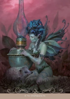 ORÁCULO Night Fairies Hadas Nocturnas 32 Cartas y Librito LO SCARABEO en internet