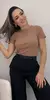 Blusa Feminina Manga Curta Inspiração Zara