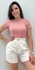 Blusa Feminina Manga Curta Inspiração Zara - loja online
