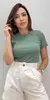 Blusa Feminina Manga Curta Inspiração Zara - comprar online