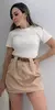 Blusa Feminina Manga Curta Inspiração Zara