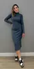 Vestido Feminino Slim Midi Manga Longa By AF