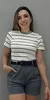 Blusa Feminina Manga Curta Inspiração Zara - loja online