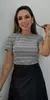 Imagem do Blusa Feminina Manga Curta Inspiração Zara