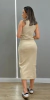 Vestido Feminino Slim Midi Manga Regata BY AF na internet