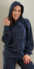 Imagem do Conjunto Feminino Tricot Blusa Com Touca E Calça Pantalona