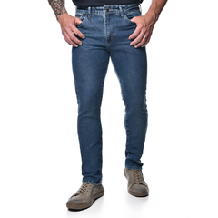 CALÇA JEANS LYCRA MASCLUINA RETA 38/50 - ERCJ1017 - comprar online
