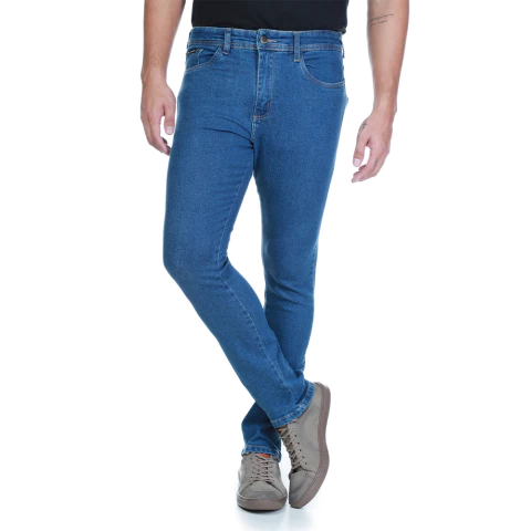 CALÇA JEANS LYCRA MASCULINA RETA 38/50 - ERCJ1022 - comprar online