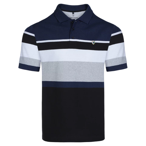 CAMISA POLO MALHA TEXTURIZADA IMP P/GG - ERGP0306 - comprar online