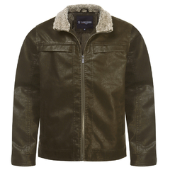 JAQUETA PU MASCULINA IMPORTADA P/GG - ERJA0301