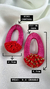 Brinco Leme Rosa e Vermelho - comprar online