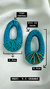 Brinco Leme Azul Turquesa - comprar online