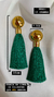 Brinco Bahia Dourado Verde Bandeira 2 em 1 - comprar online