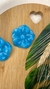 Brinco Flora Azul Marmorizado - comprar online