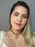 Colar 2 em 1 Leandra Prateado Couro Marrom