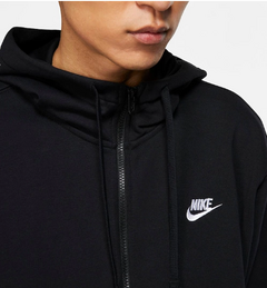 Imagem do Moletom Nike Club Ziper Black