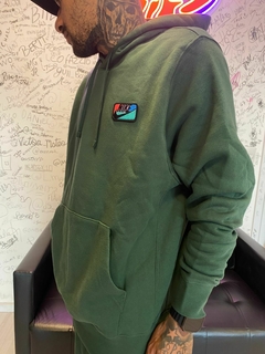 Conjunto Nike Pullover Hoodie Green - DNK STORE