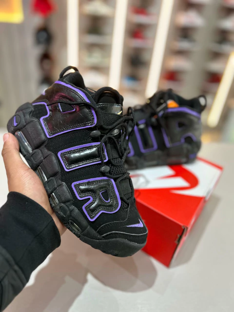 Nike Air More UpTempo Black/Purple - comprar online