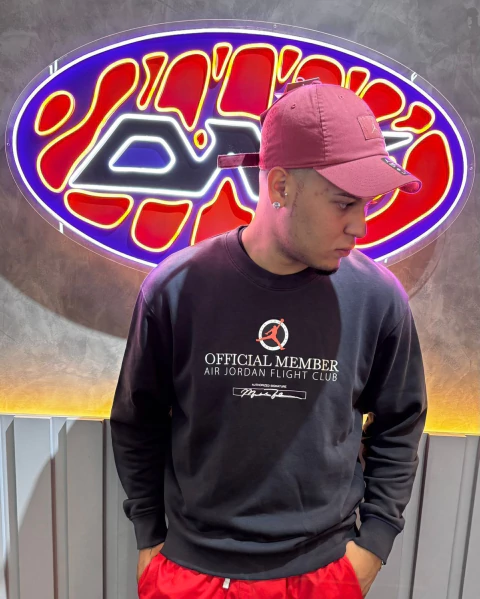 Moletom Air Jordan Official Member Black - comprar online