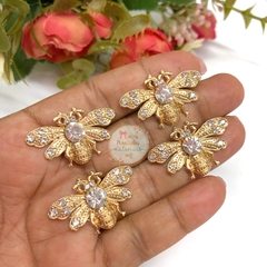 Chaton Abelha Gucci com cristais cravejados - unid