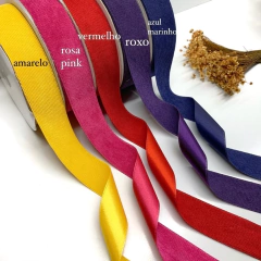 Fita Veludo cotelê c/ cetim 38mm - 1 metro - Mimos Perolados Materiais