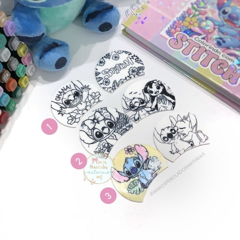 Orelha de acrílico Stitch para colorir - o par - comprar online