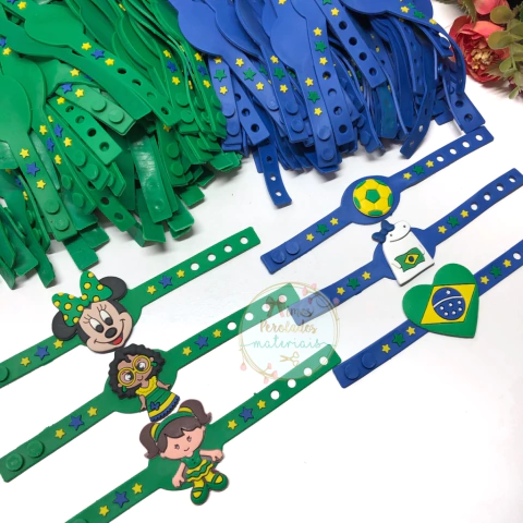 Pulseira infantil emborrachada - unidade