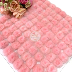 Pompom achatadinho de pelúcia 3cm - 2 unidades na internet