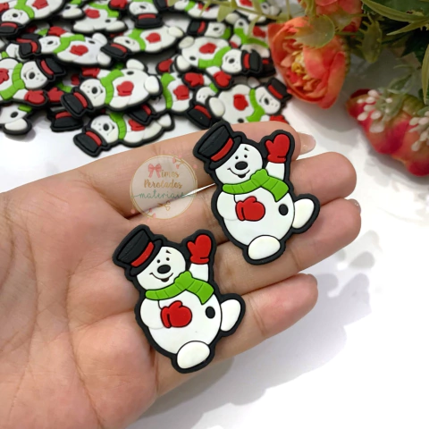 Aplique emborrachado boneco de neve - unidade