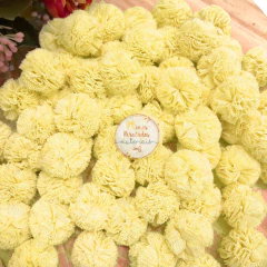 Pompom de malha 2,5cm - 10 unidades