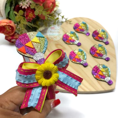 Aplique Balão Junino Glitter G - unidade na internet