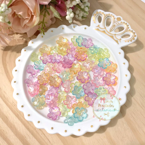 Mini Flor aramado COLORIDA irisada - 10 gramas