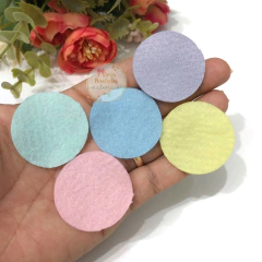 Feltro redondo para acabamento - 5 unidades