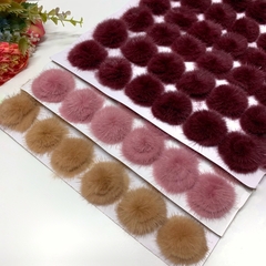 Pompom "achatadinho" de pelúcia 4,5cm - unidade - comprar online