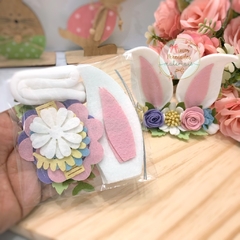 Kit Fácil | Faixa Coelhinha Floral tons Candy - unidade - comprar online