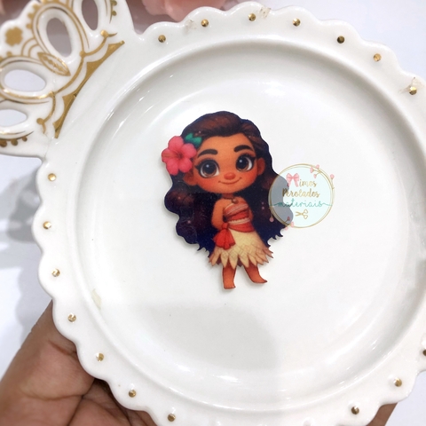 Aplique de acrílico Moana jovem M corpo - unidade