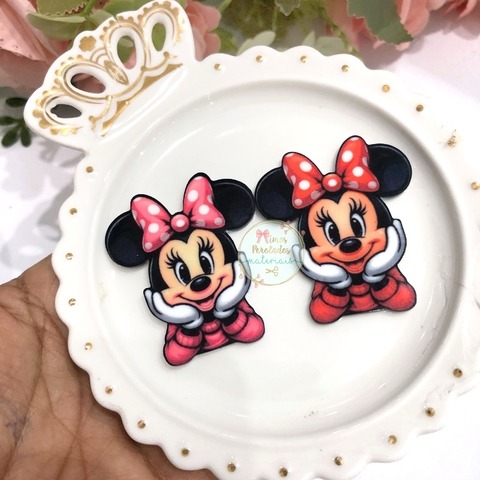 Aplique de acrílico Minnie (busto 4.5cm) - unidade