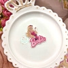 Aplique de resina Barbie de óculos - unidade