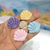 Aplique concha com glitter - unidade
