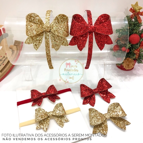 Kit de Recortes Laço 3D Lonita Flocada | monta 6 laços