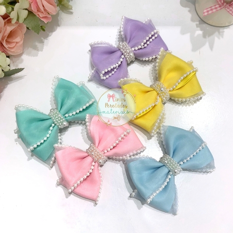Kit Laceira de Sucesso | Laços Perolados Candy - monta 5 peças