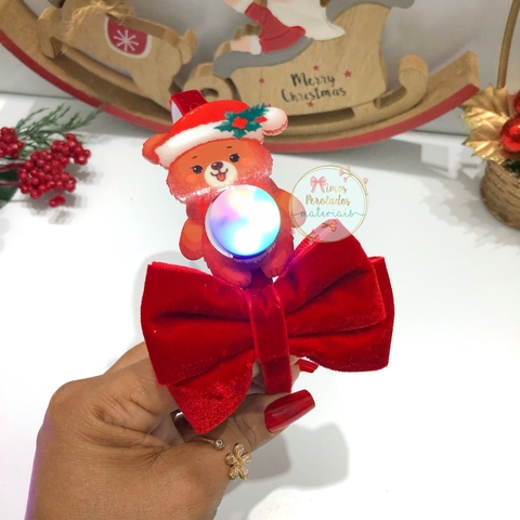Kit Fácil | Tiara Urso Natalino com LED - unidade