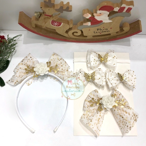 Kit Laceira de Sucesso | Coleção Encanto Branco e Estrela dourada - monta 5 peças