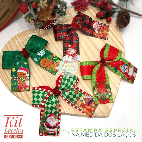 Kit Laceira de Sucesso | Laços Natal | monta 4 peças