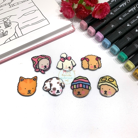 Kit com 7 Apliques de acrílico Bobbie Goods P (opção 1) - comprar online