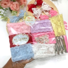 Kit Laceira de Sucesso | Laços com ponta em Guipir Luxo - monta 7 peças - comprar online