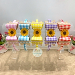 Kit Laceira de Sucesso | Tiara Girassol Junino (candy) - monta 5 peças - comprar online
