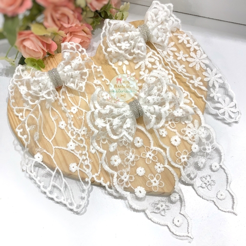 Kit Laceira de Sucesso | Presilha White Renda Bordada | monta 3 peças - comprar online